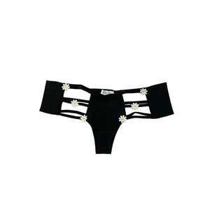 Black daisy cutout bottoms nwot size 2xl